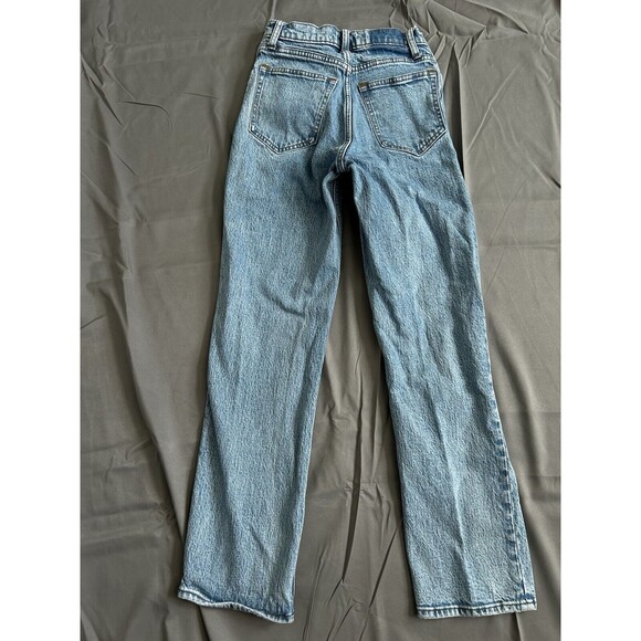 Abercrombie & Fitch Womens 90 Straight Ultra High Rise Jeans Light Blue 24/00 - Picture 4 of 6